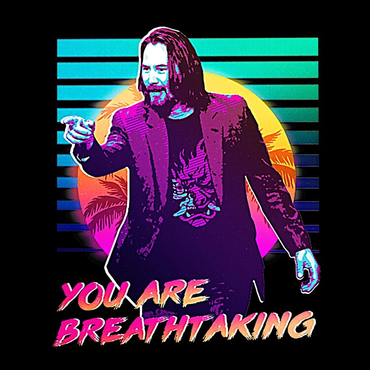 You Are Breathtaking Keanu Reeves Tote Bag - Image 2