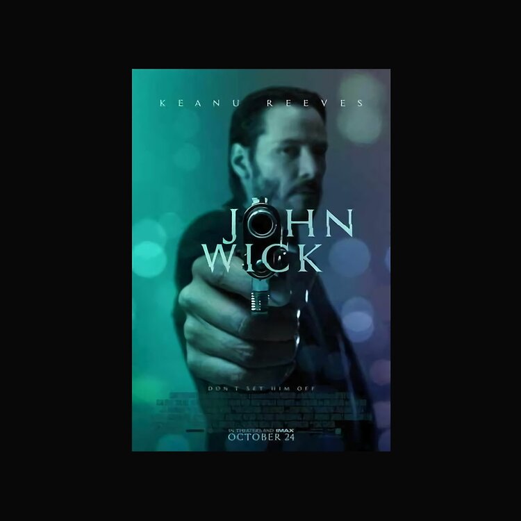 John Wick Action Movie Po Tote Bag - Image 2