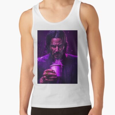 John Wick Purple Splash Pop Art Tank Top