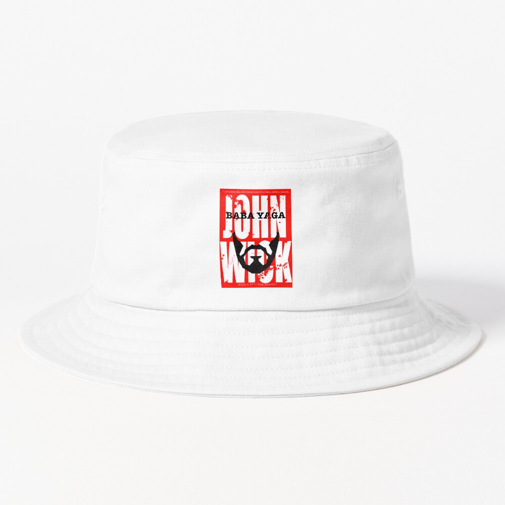 Baba Yaga With A Fing Pencil Bucket Hat
