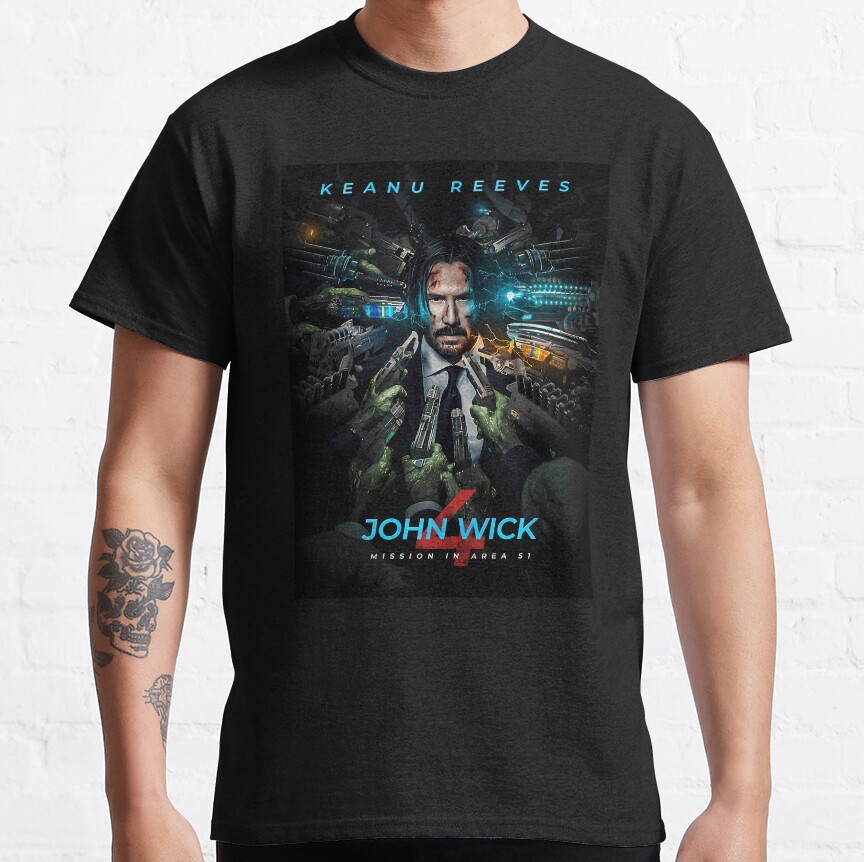 Keanu Reeves John Wick Mission T-Shirt - Image 5