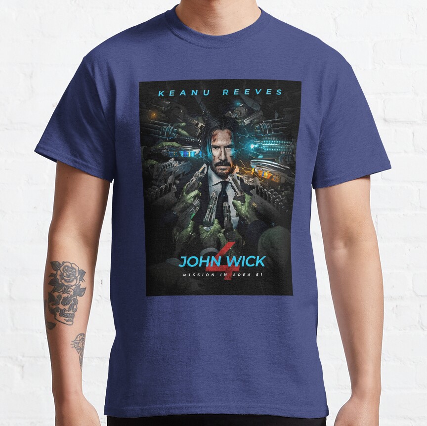 Keanu Reeves John Wick Mission T-Shirt - Image 7