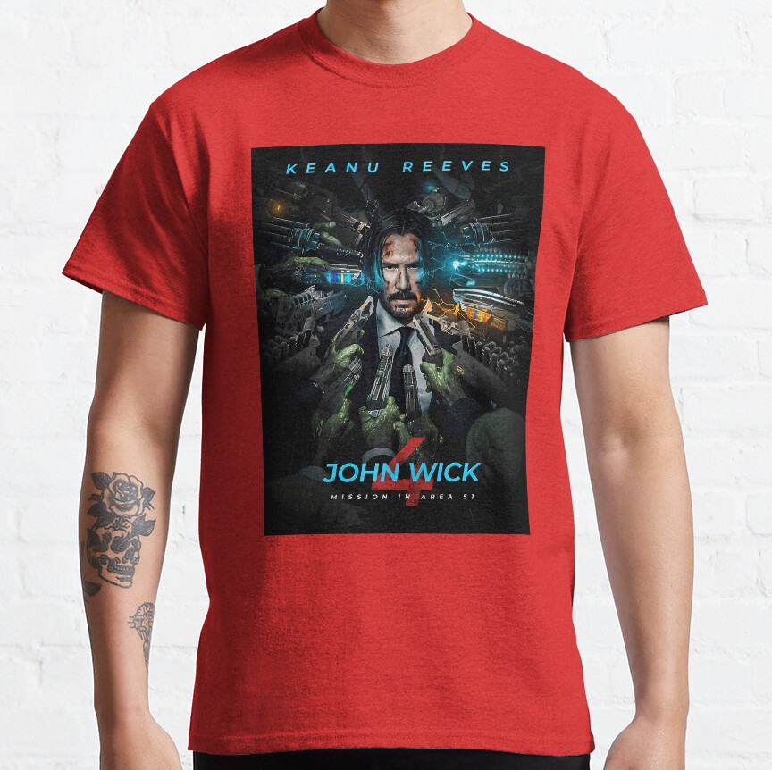 Keanu Reeves John Wick Mission T-Shirt - Image 2
