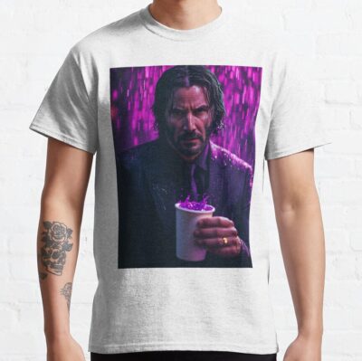 John Wick Cinematic Purple Splash T-Shirt