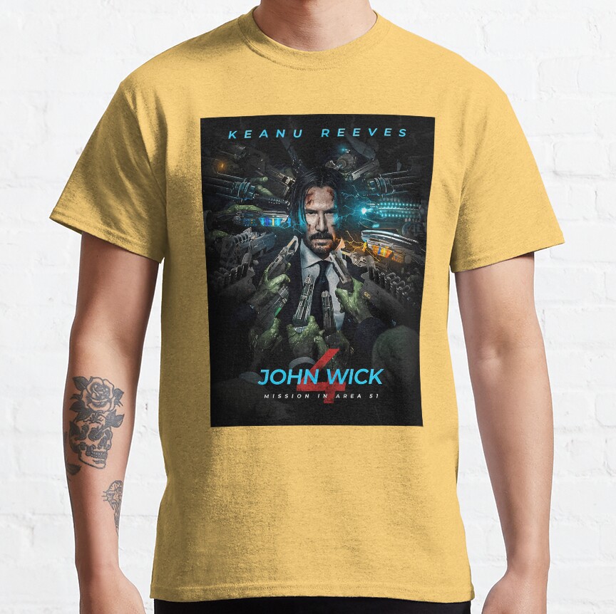 Keanu Reeves John Wick Mission T-Shirt - Image 3
