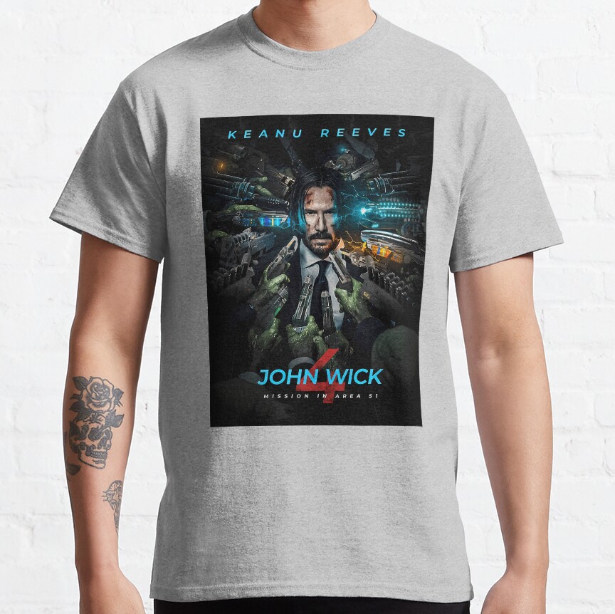 Keanu Reeves John Wick Mission T-Shirt - Image 6
