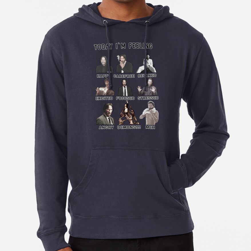 John Wick Funny Feelings Keanu Reeves Gift Hoodie - Image 2