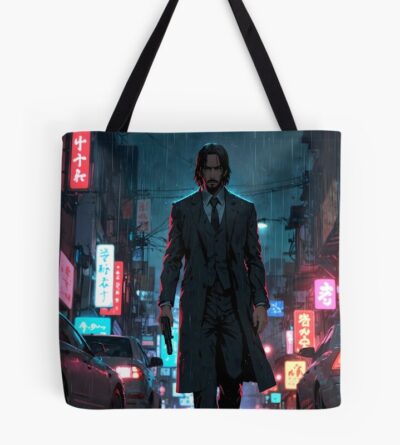 John Wick Anime Style Fan Art Tote Bag