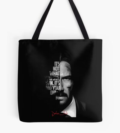 Black And White John Wick Quote Tote Bag