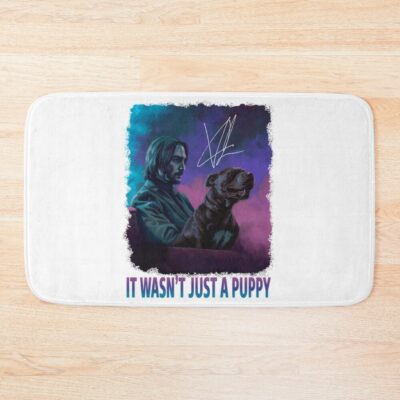 A Puppy Baba Yaga Wick 3 Bath Mat