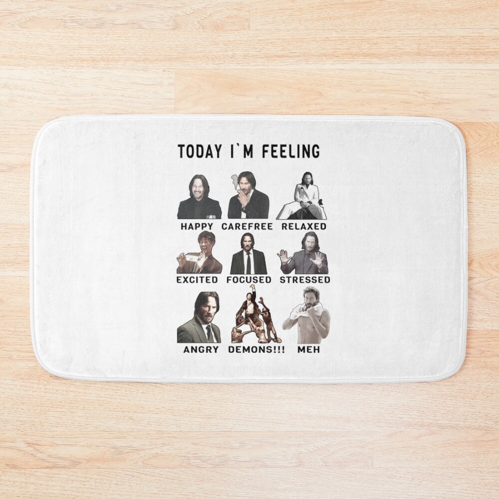 John Wick Funny Feelings Bath Mat