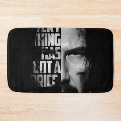Black White John Wick Quote Bath Mat