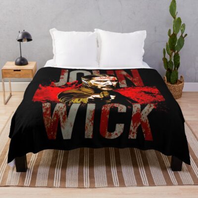 Johnwick The Movies Throw Blanket