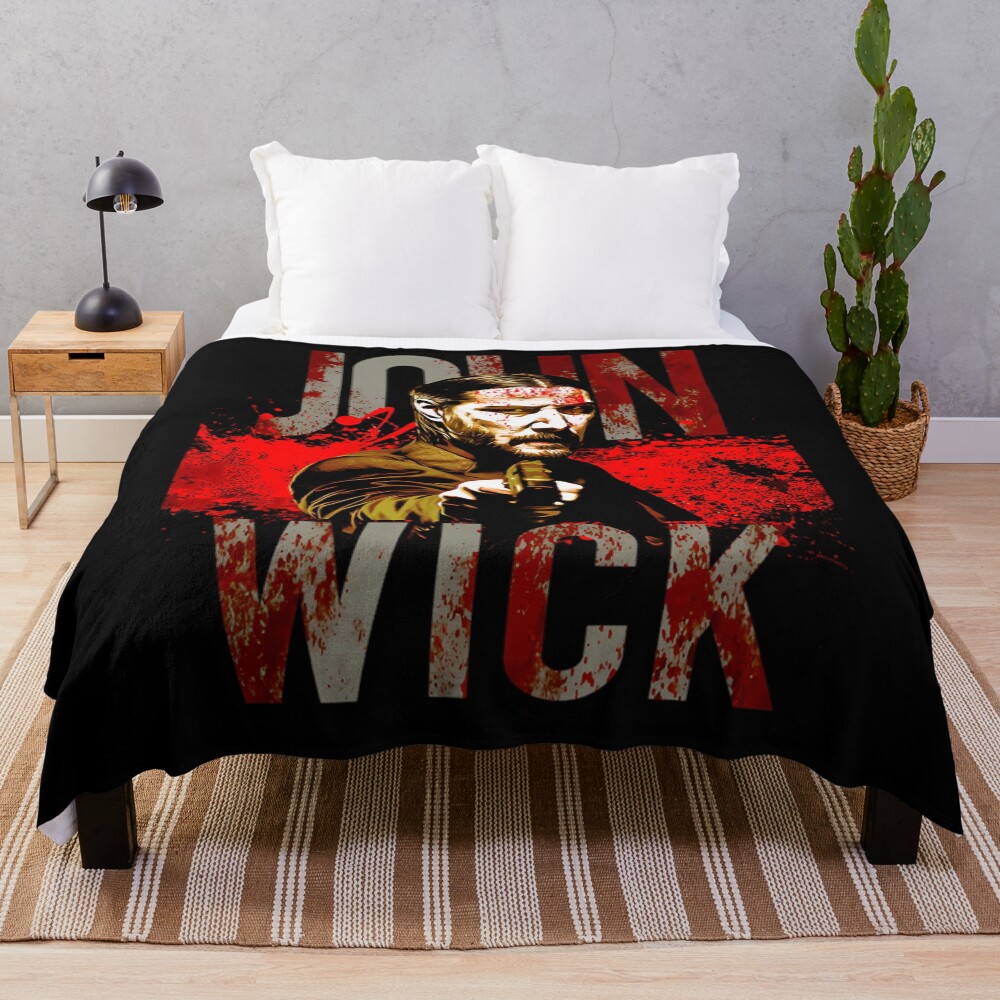 Johnwick The Movies Throw Blanket