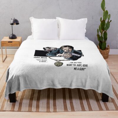 You Want A War Throw Blanket