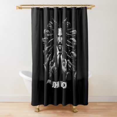 John Wick Retro Iconic Shower Curtain