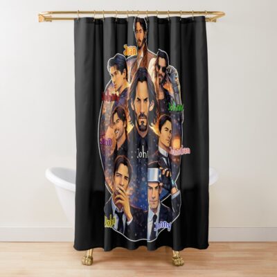 The Many Faces Of John Shower Curtain