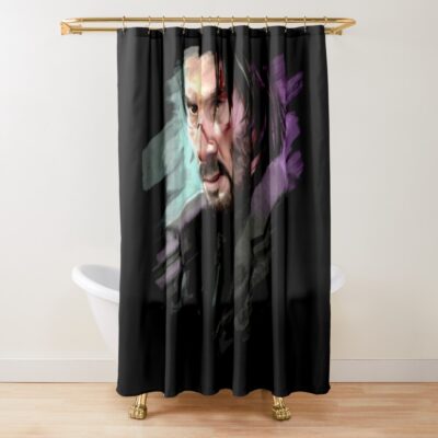 J Wick Brave 16 Shower Curtain