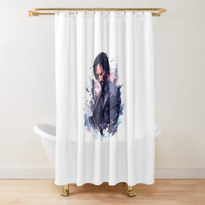 Mix Of Colors Wick Shower Curtain