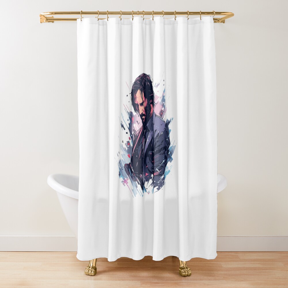 Mix Of Colors Wick Shower Curtain