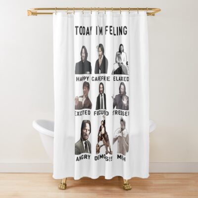 John Wick Funny Feelings Shower Curtain