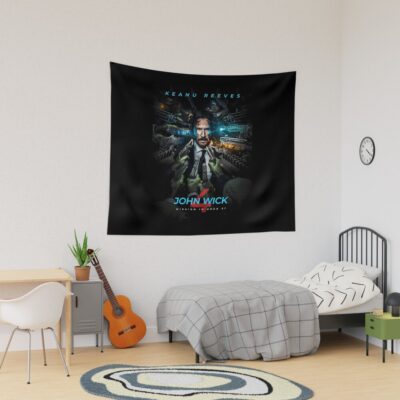 Keanu Reeves John Wick Mission Tapestry