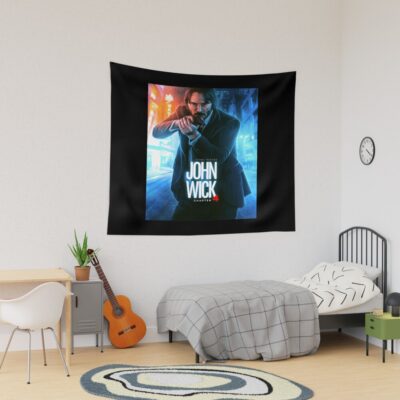 John Wick Gritty Gallantry Tapestry